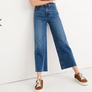 Madewell wideleg crop - raw hem edition